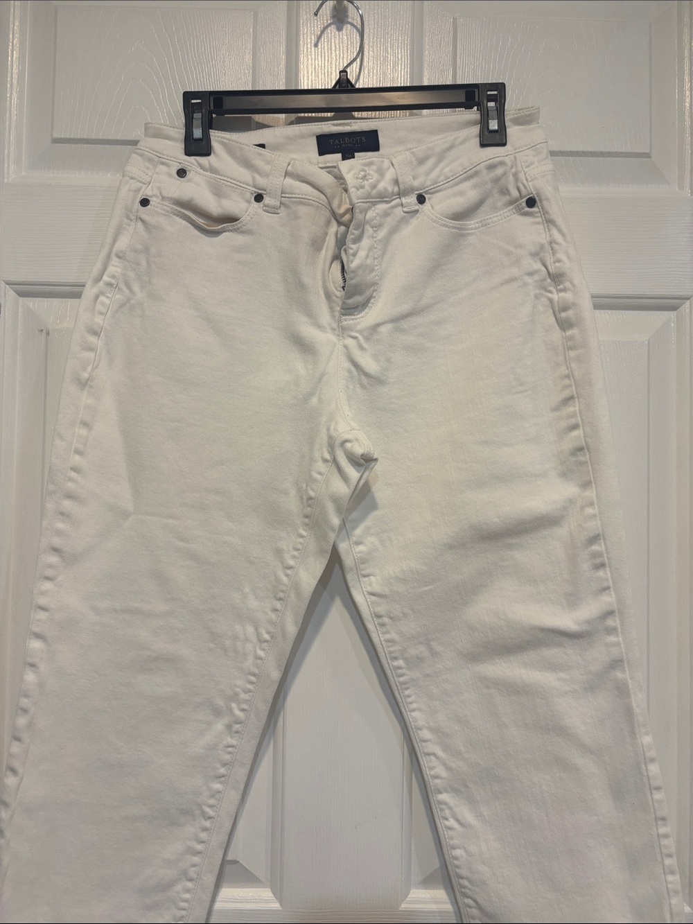 Talbots Crisp White Straight-Leg Jeans